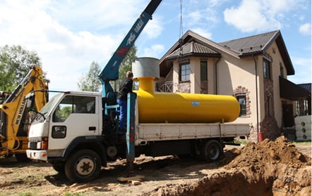 Монтаж газгольдера в СПб — фото