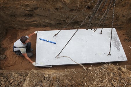 Установка бетонного основания для газгольдера — фото