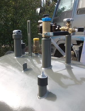 Газовый резервуар с мультиклапаном — фото